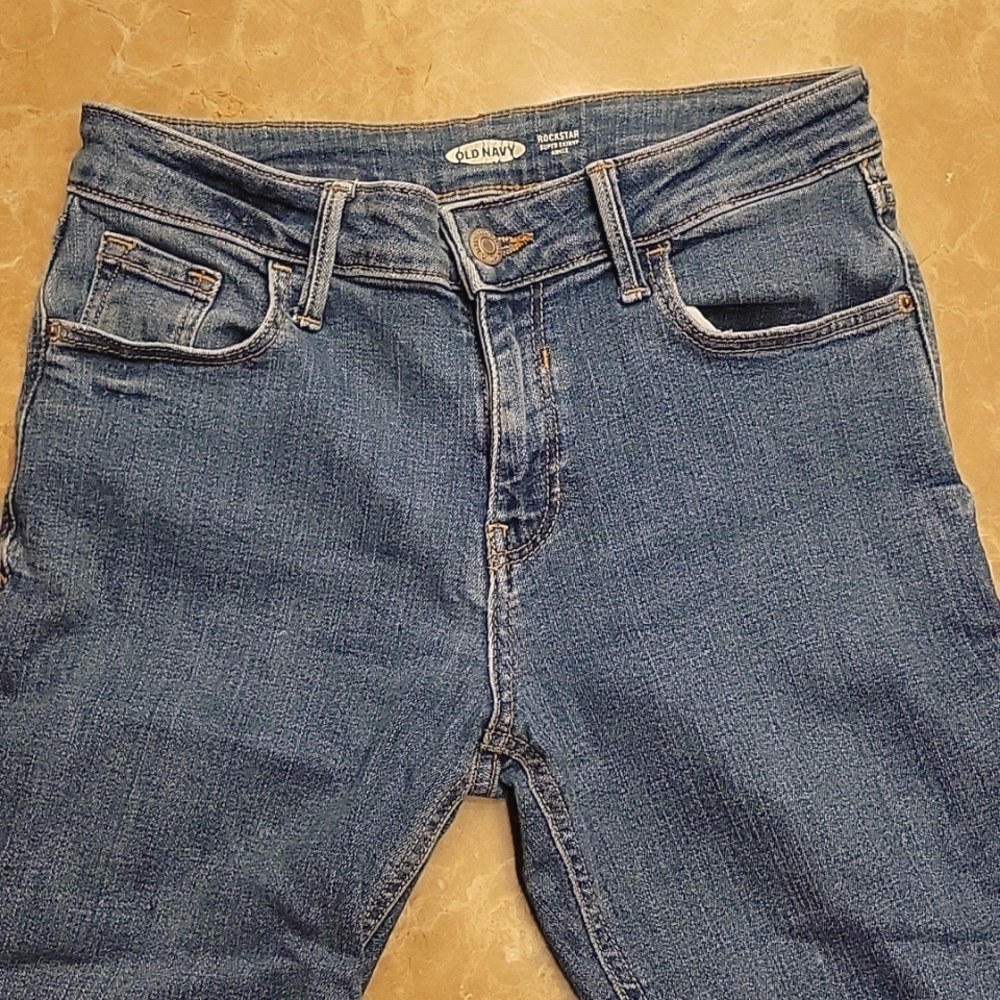 Old Navy Rockstar Super Skinny Ankle Jeans, Sz 4